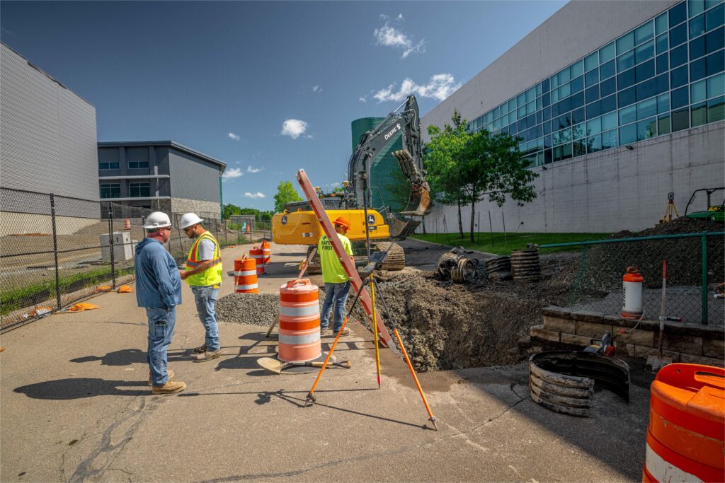 Fahs Construction Group excavation services for commercial sitework in Binghamton, NY