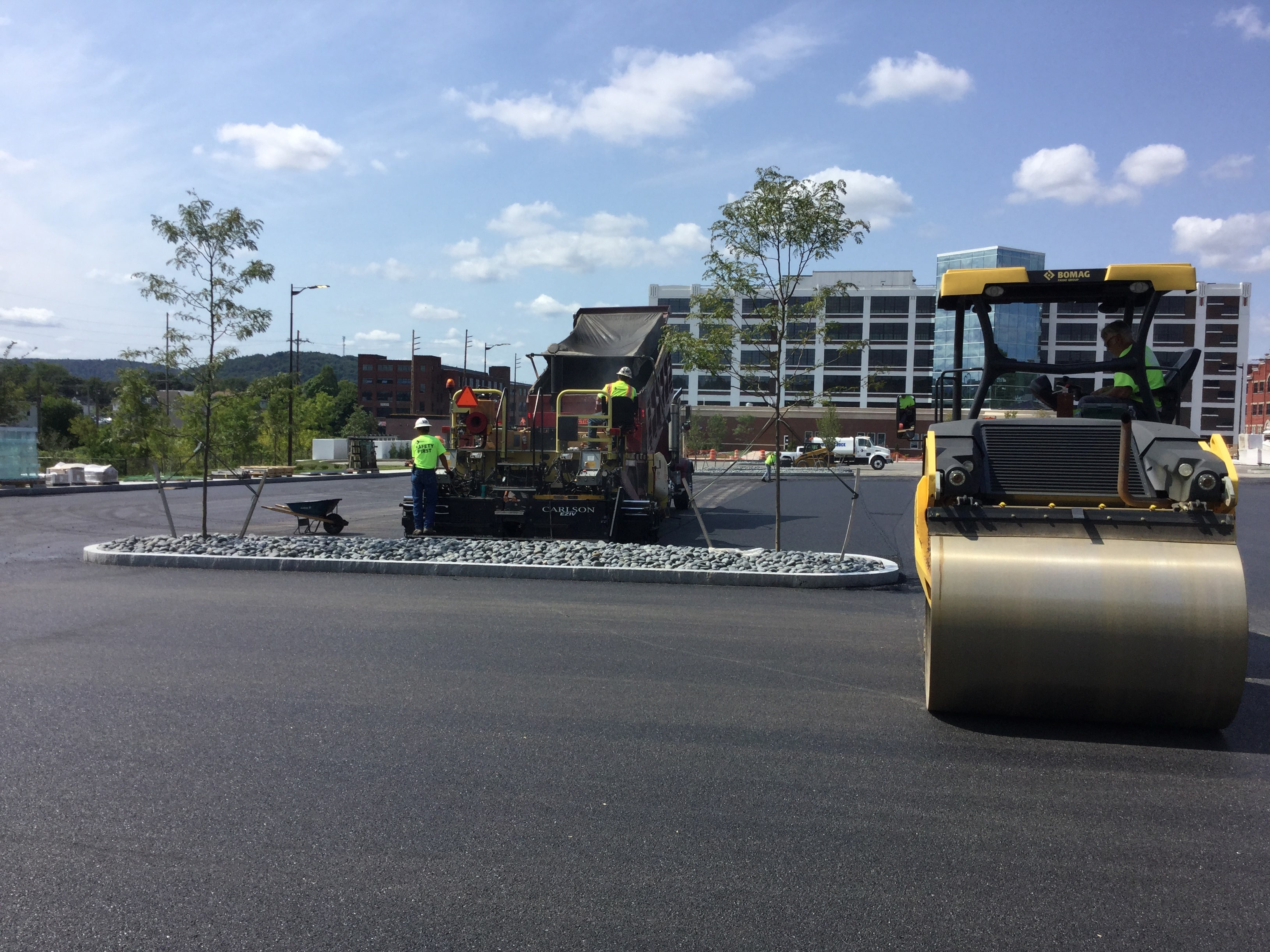 Commercial asphalt paving by Fahs Construction Group in Binghamton NY