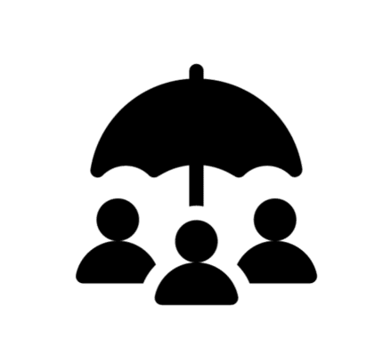 Retirement umbrella icon