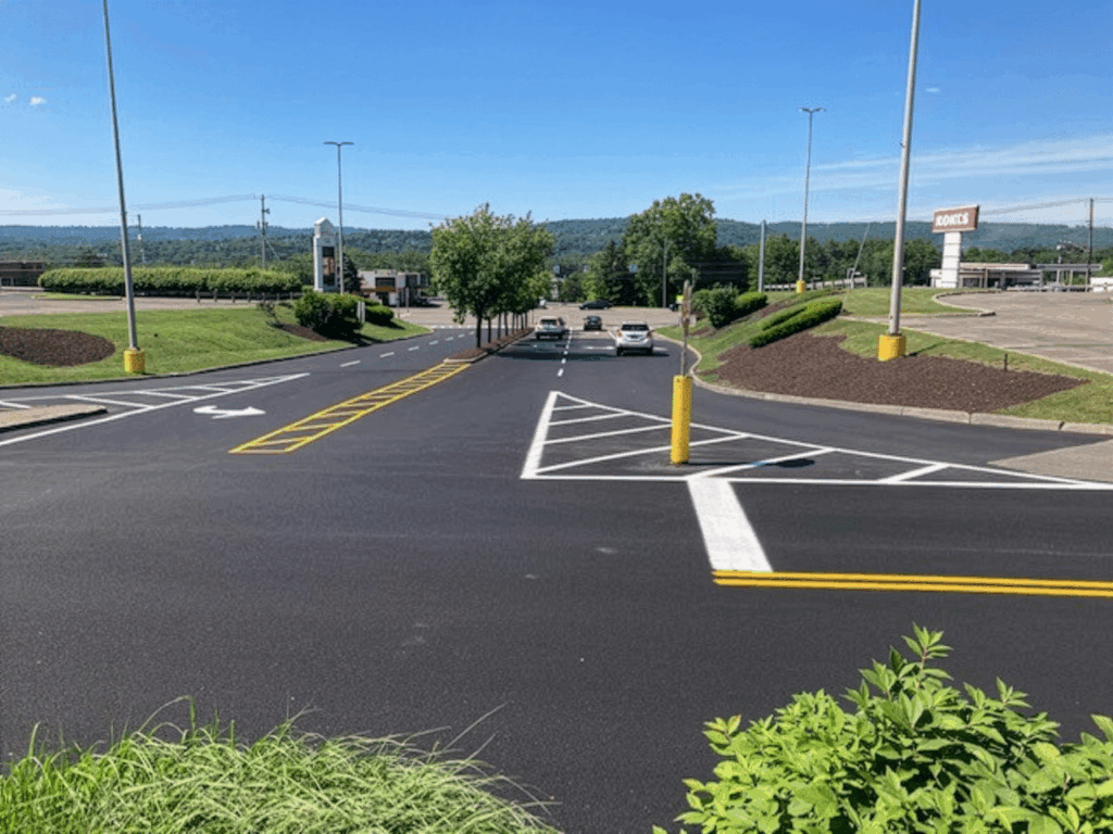 Commercial asphalt paving parking lot Vestal NY - Fahs Construction