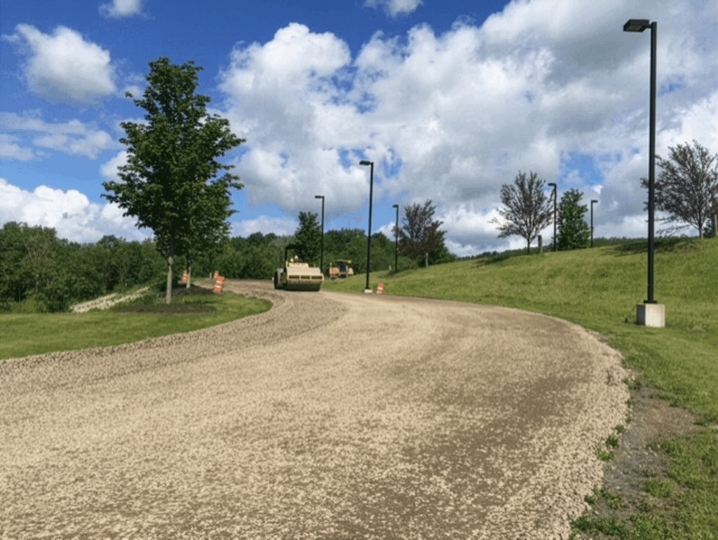 Sitework, Paving, milling, resurfacing. Cortland, NY. Fahs Construction Group